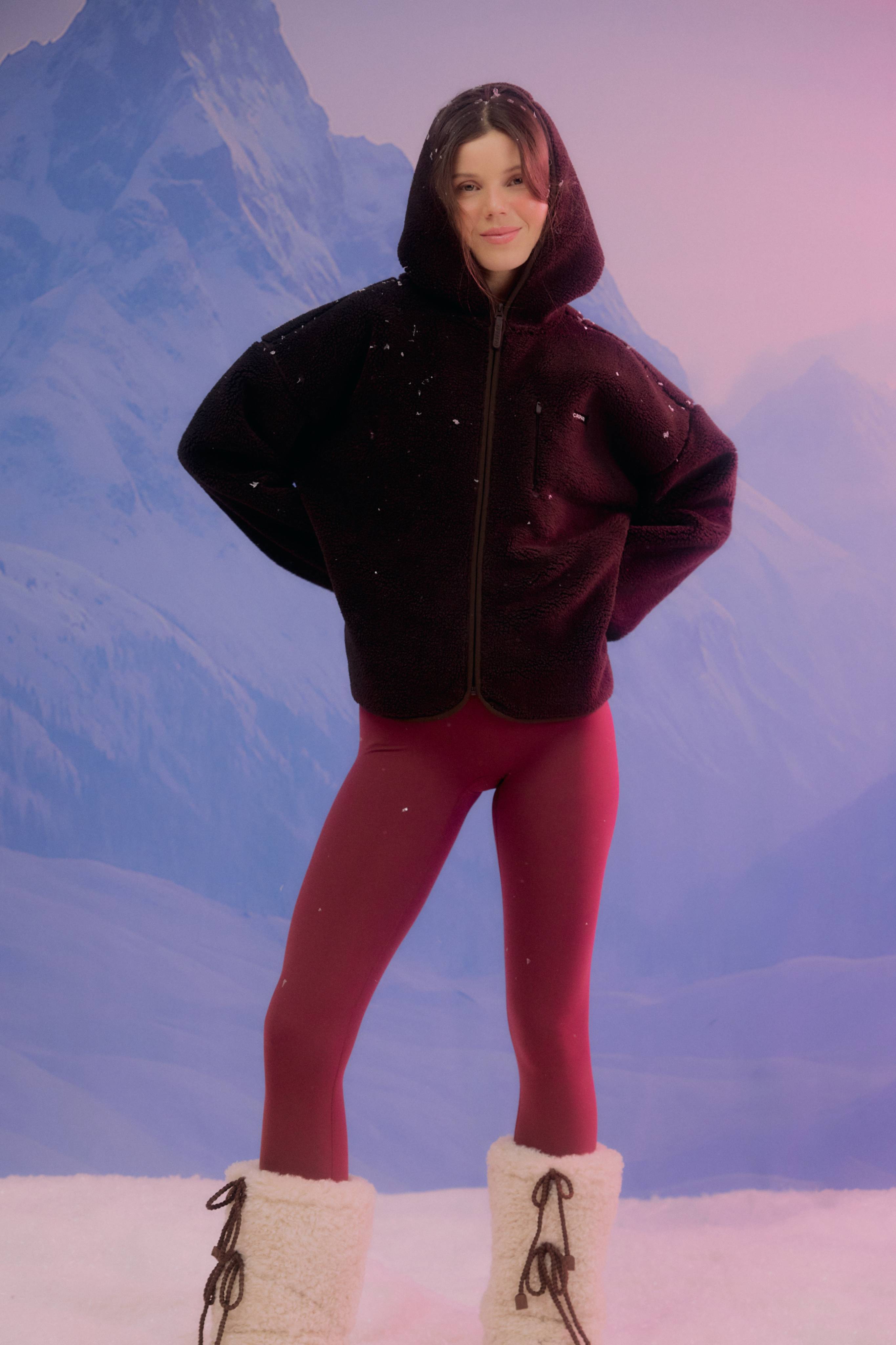 W. Cloudfleece™ Jacket w. hood - Espresso